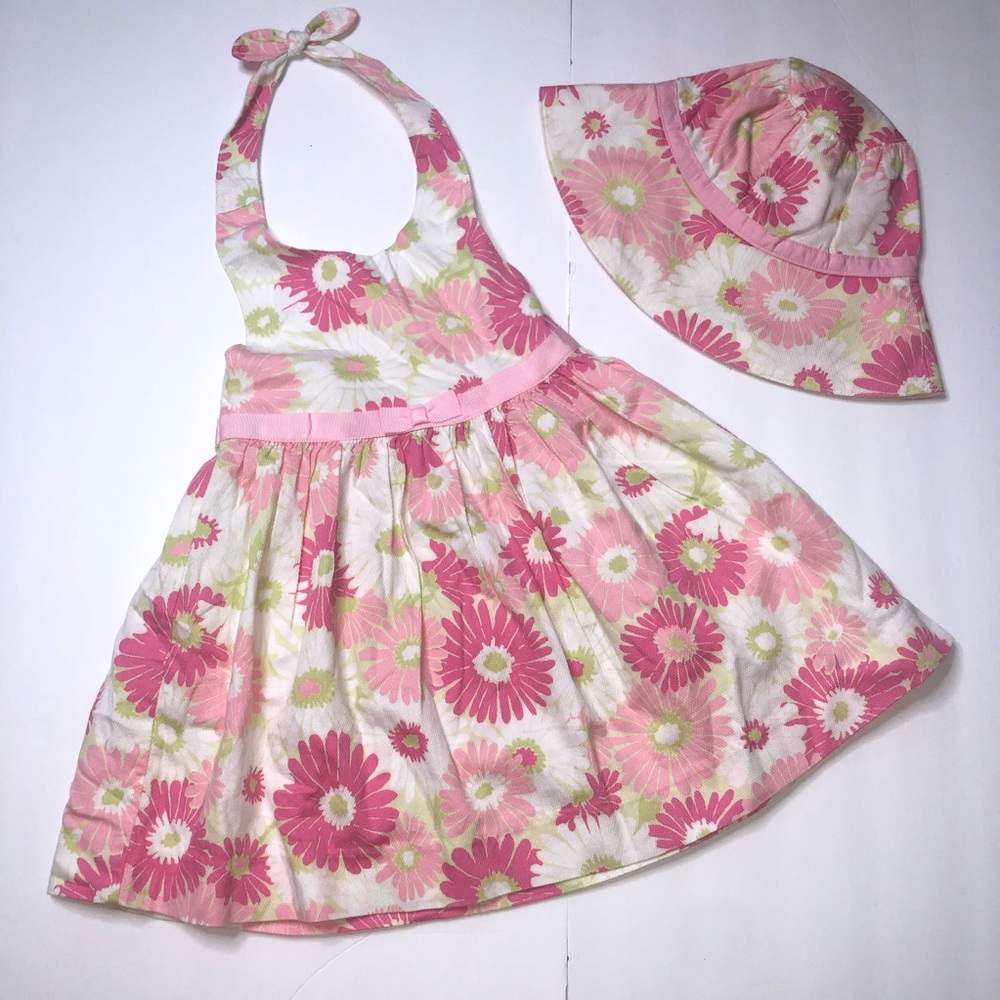 Janie and Jack Summer Social Daisy Halter Dress